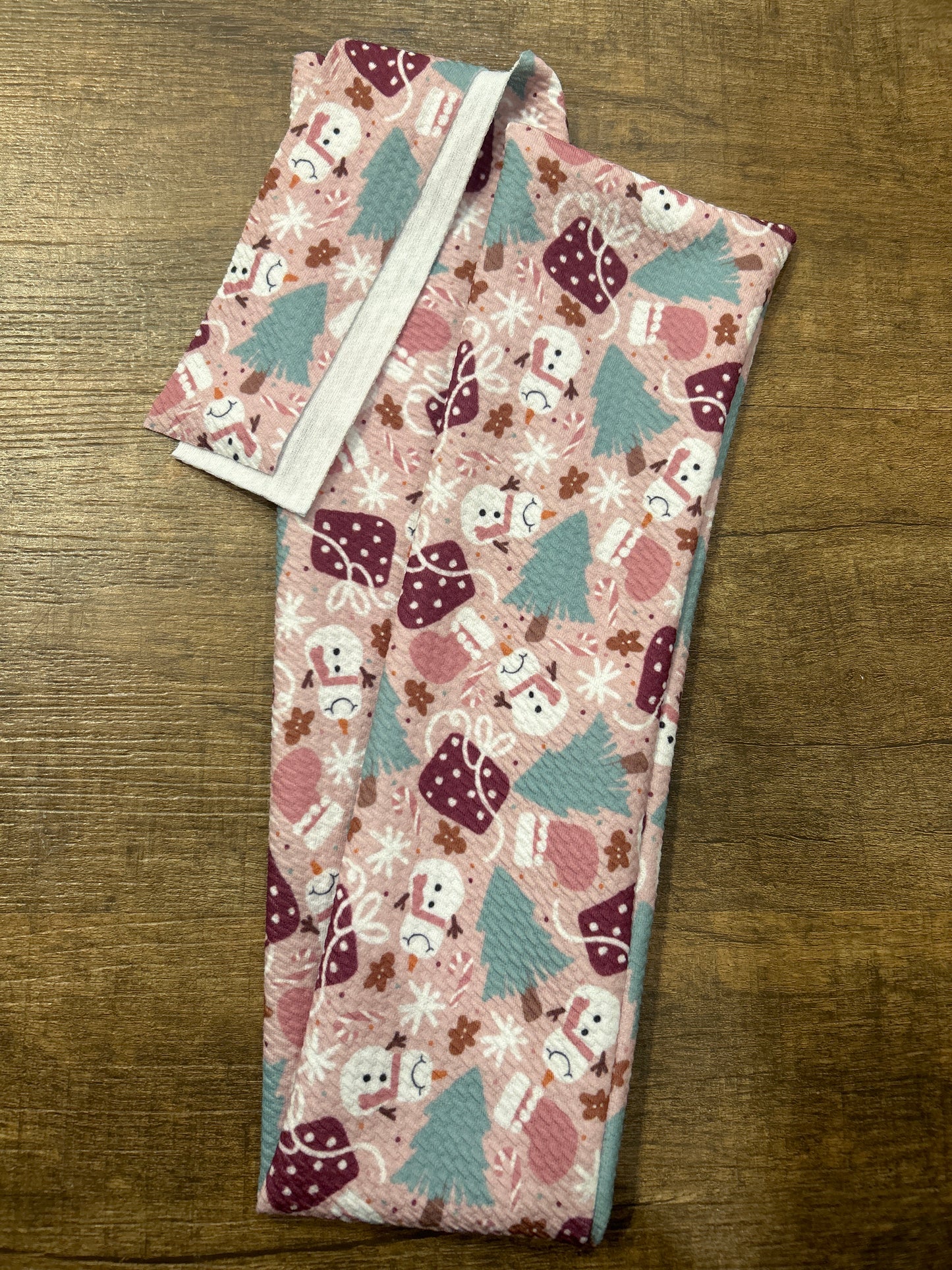 Burgundy Snowman Tail Bag
