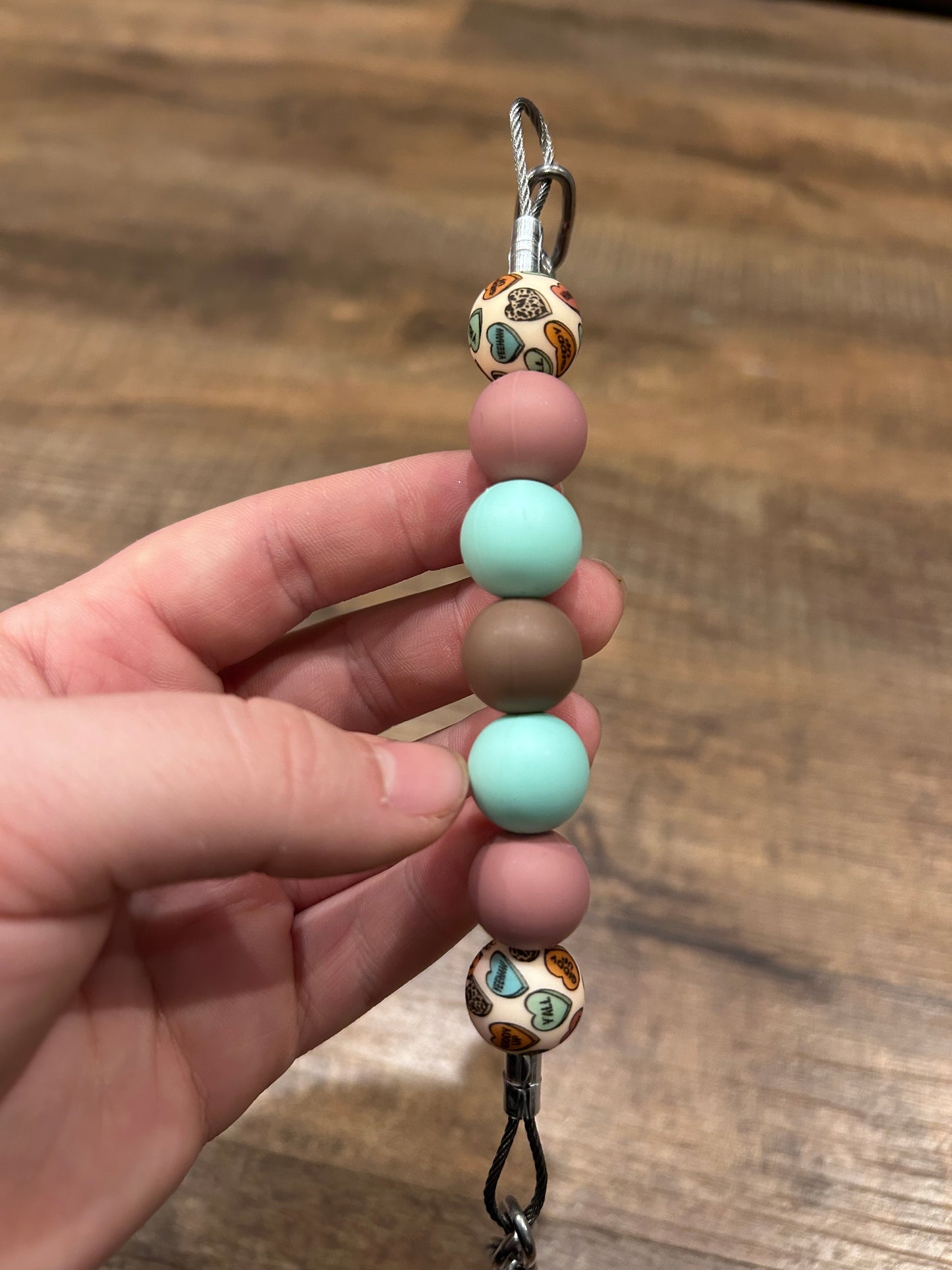 Western Candy Heart Curb Chain - Horse Sized
