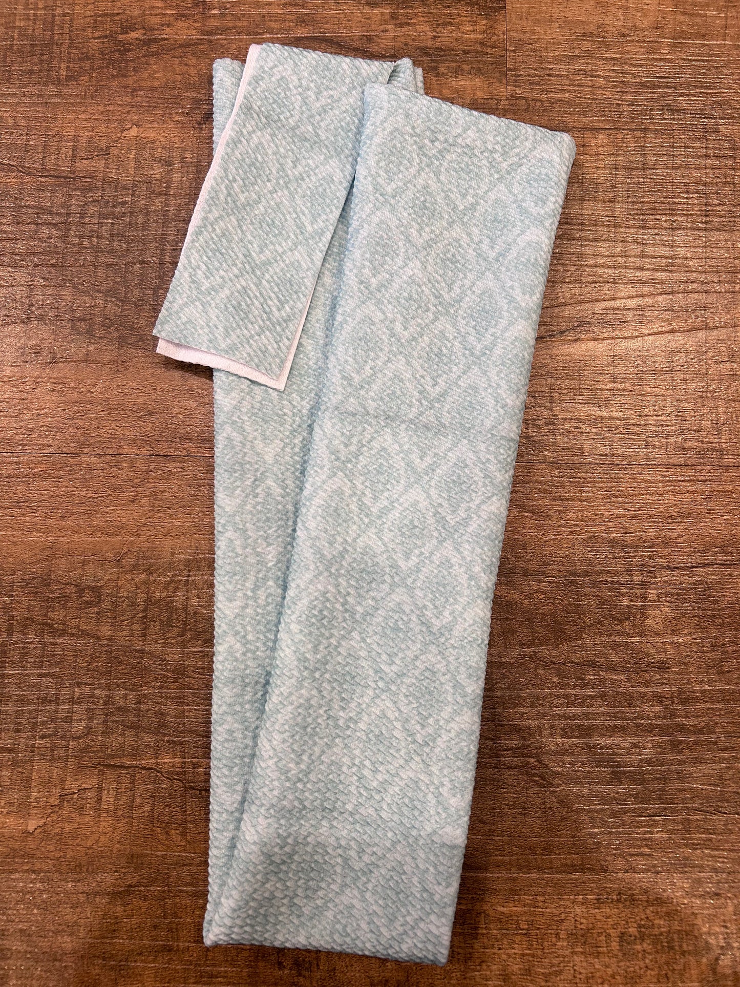 Teal Patterned Tail Bag