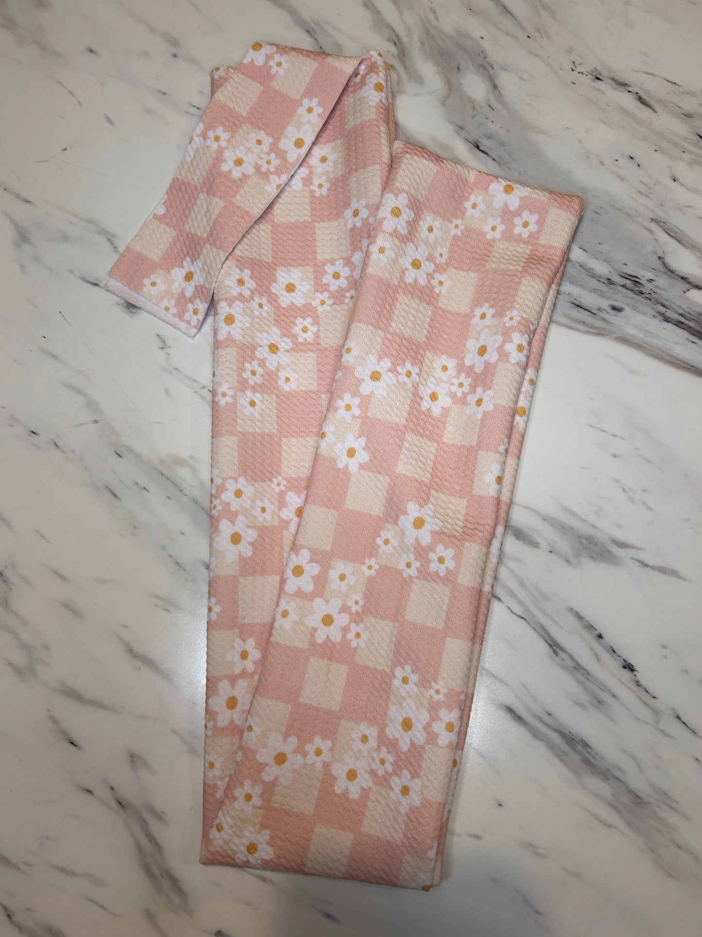 Pink Checkered Tail Bag
