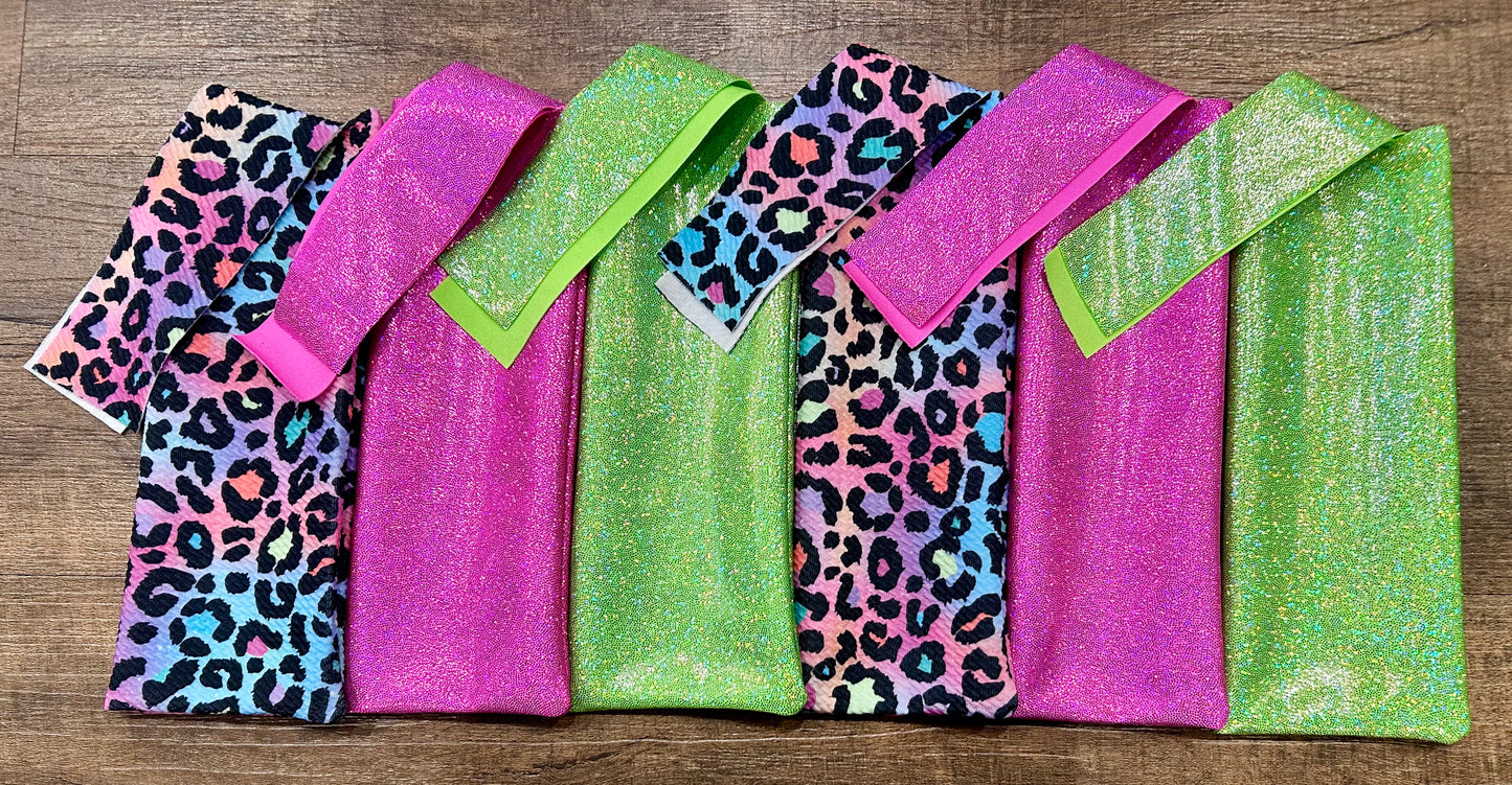 Neon Leopard Mane Bags