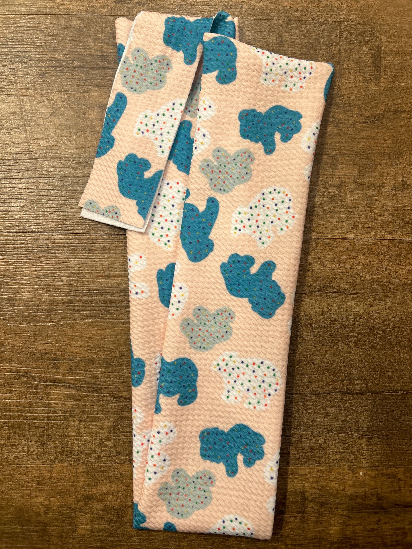 Teal Animal Cookie Tail Bag