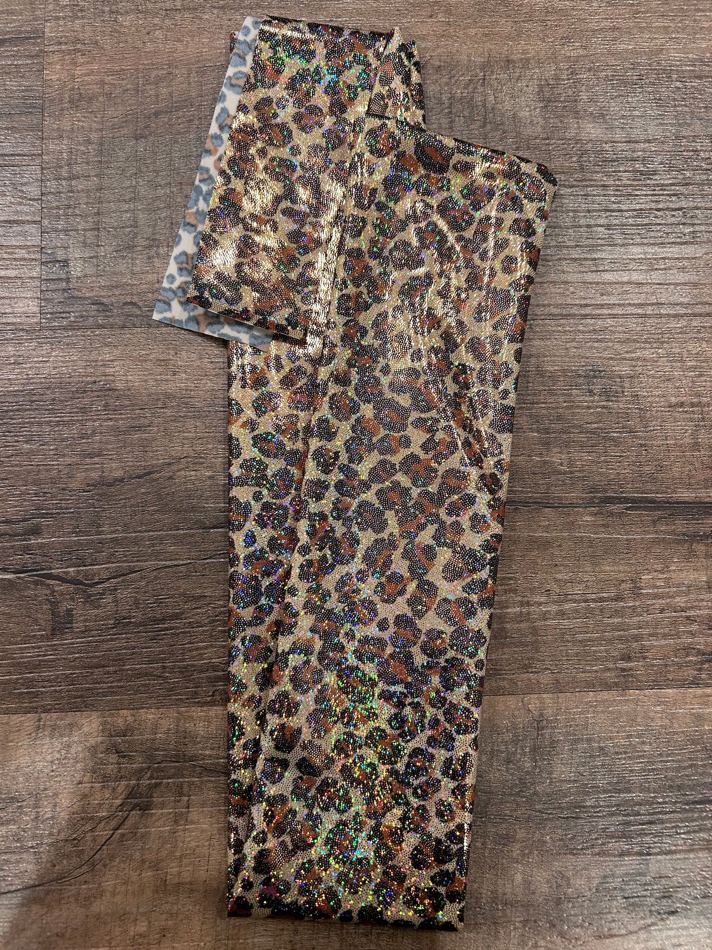 Holographic Leopard Tail Bag