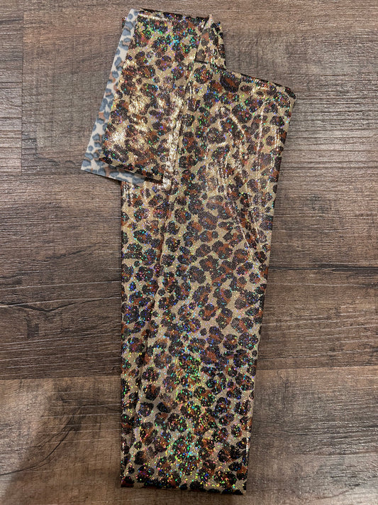 Holographic Leopard Tail Bag