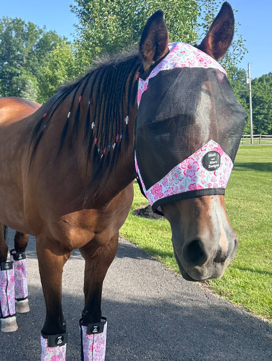 Pastel Flower Fly Mask