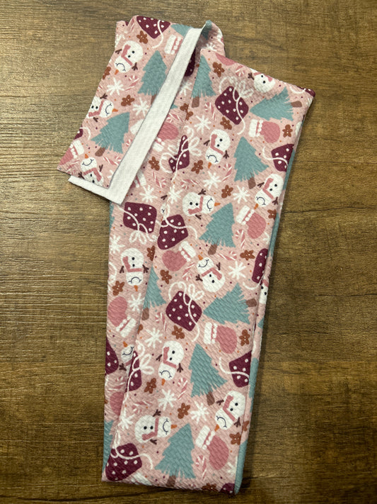 Burgundy Snowman Tail Bag