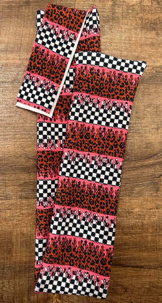 Leopard and Checkers Tail Bag
