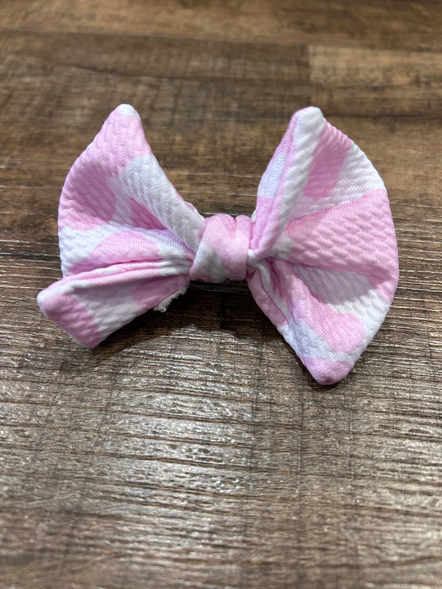 Pink Cow Bow Tie