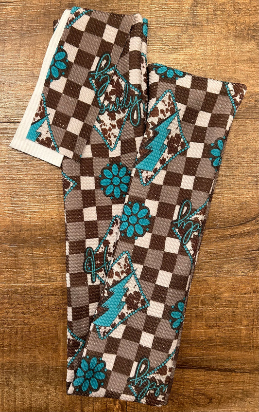 Turquoise Howdy Tail Bag
