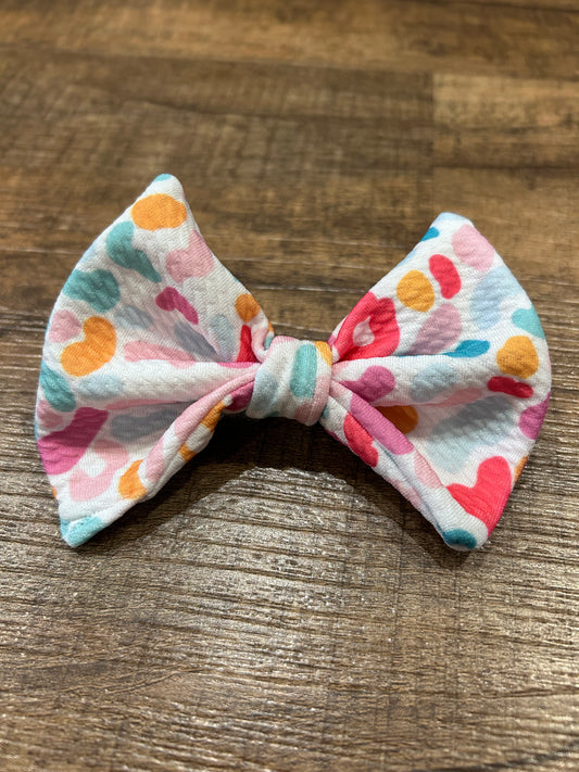 Rainbow Leopard Bow Tie