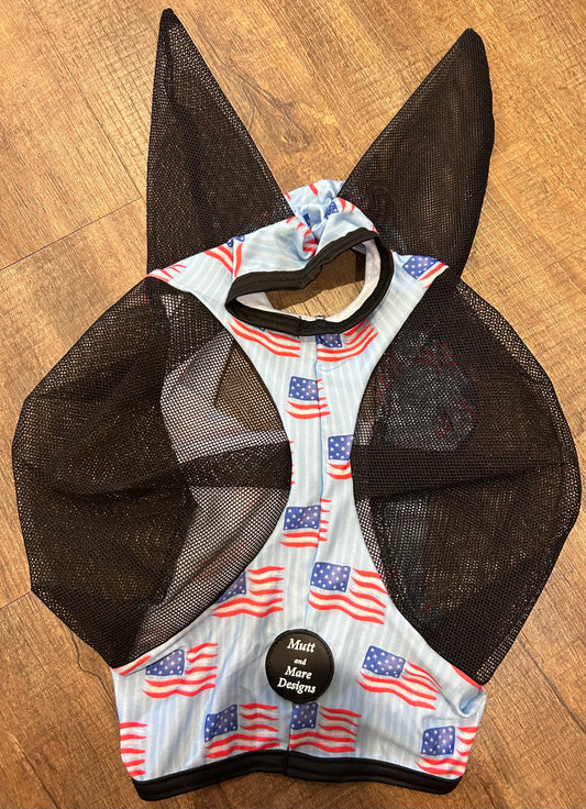 American Flag Stretch Fly Mask