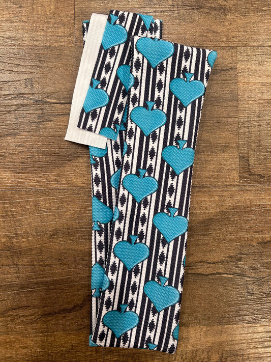 Turquoise Spade Tail Bag