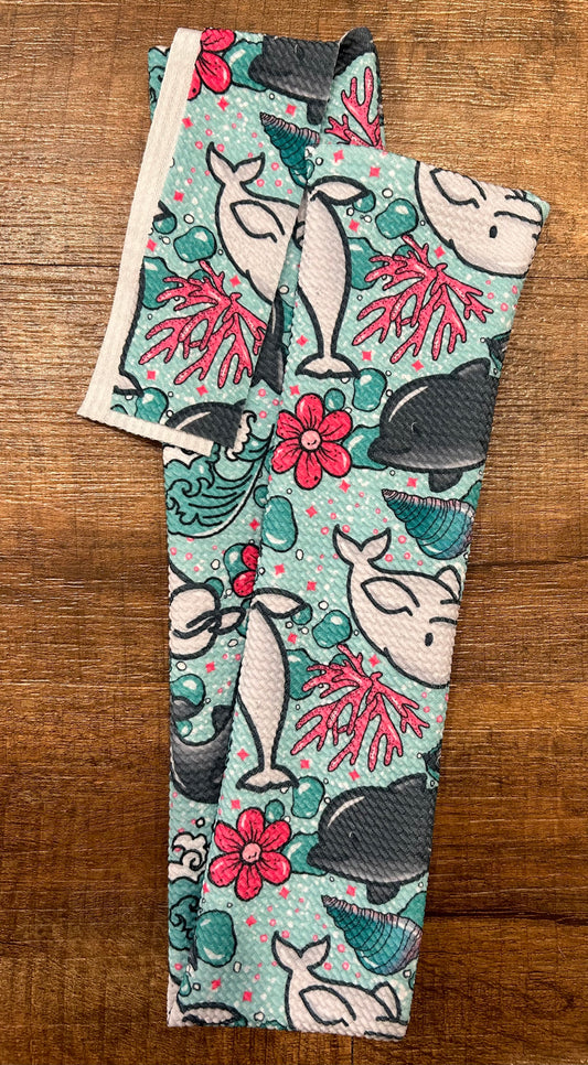 Dolphin and Beluga Tail Bag