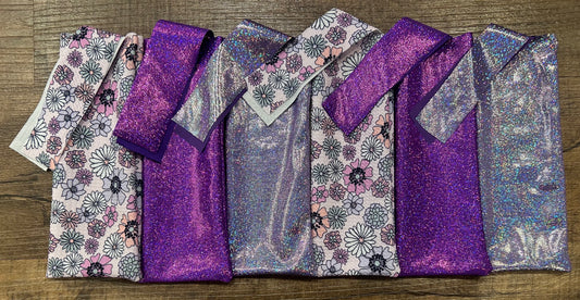 Purple Flower Mane Bags