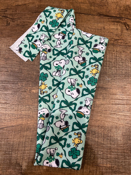 Green Black and White Dog Tail Bag